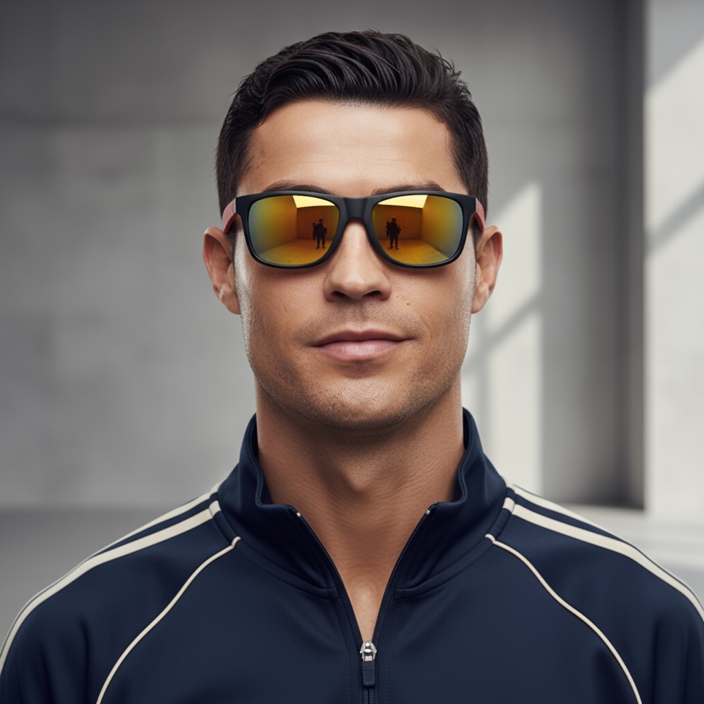 عینک آفتابی اسپرت اسلایر UV400 مدل eyn1001 عینک رونالدو  عینک آفتابی اسپرت اسلایر UV400 مدل eyn1001 عینک رونالدو